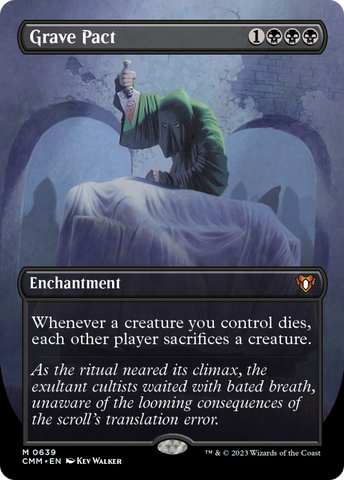 Grave Pact (Borderless Alternate Art) [Commander Masters] Foil