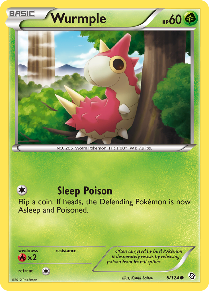 Wurmple (6/124) [Black & White: Dragons Exalted] Reverse Holofoil