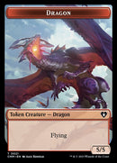 Human Soldier // Dragon (0021) Double-Sided Token [Commander Masters Tokens] Foil