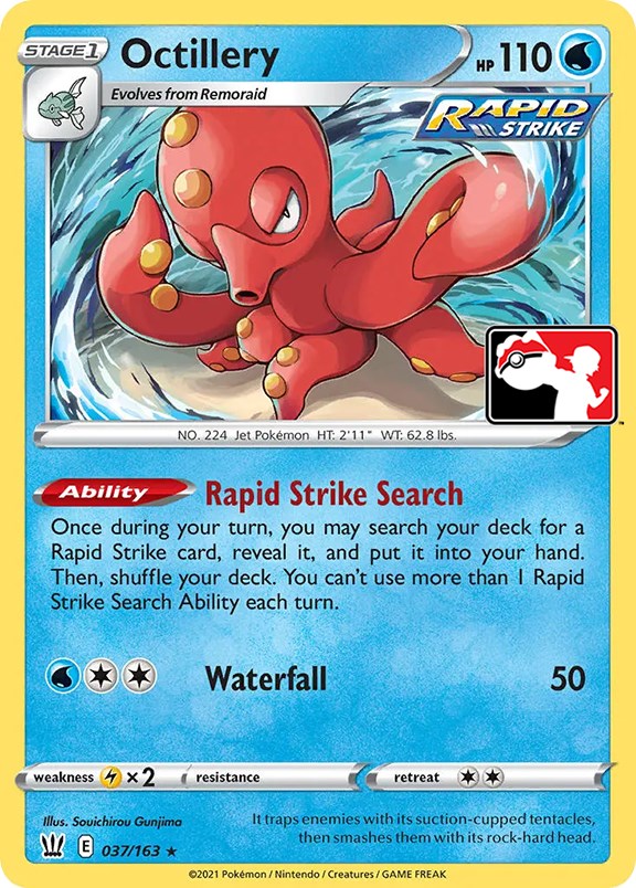 Octillery (037/163) [Prize Pack Series One] Holofoil