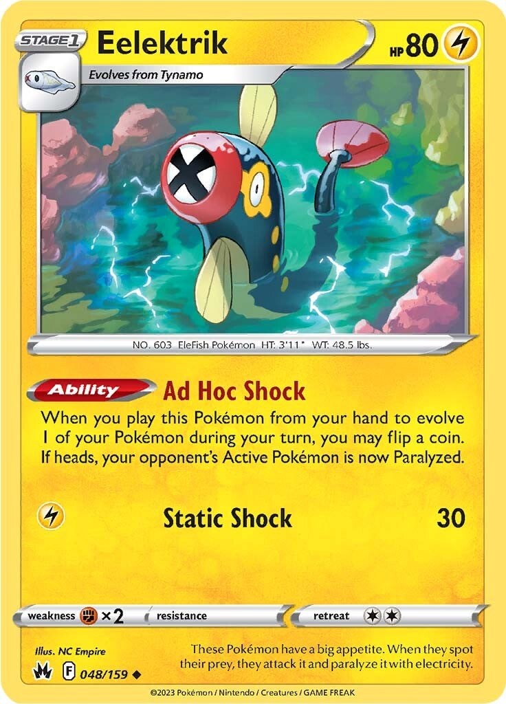 Eelektrik (048/159) [Sword & Shield: Crown Zenith] Reverse Holofoil