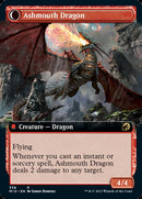 Smoldering Egg // Ashmouth Dragon (Extended Art) [Innistrad: Midnight Hunt] Foil
