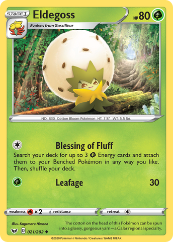 Eldegoss (021/202) [Sword & Shield: Base Set] Reverse Holofoil