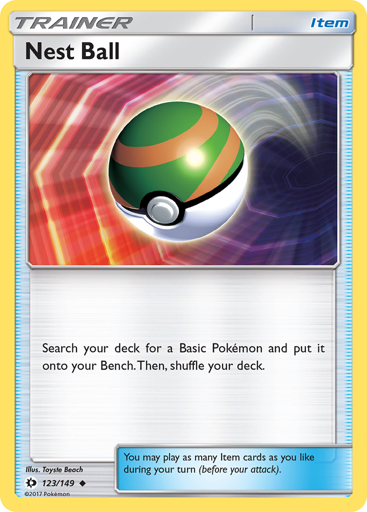 Nest Ball (123/149) [Sun & Moon: Base Set] Reverse Holofoil