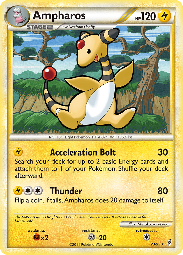 Ampharos (23/95) [HeartGold & SoulSilver: Call of Legends] Reverse Holofoil