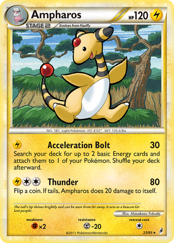 Ampharos (23/95) [HeartGold & SoulSilver: Call of Legends] Reverse Holofoil