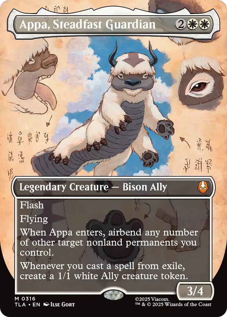 Appa, Steadfast Guardian (Borderless) [Avatar: The Last Airbender] Foil