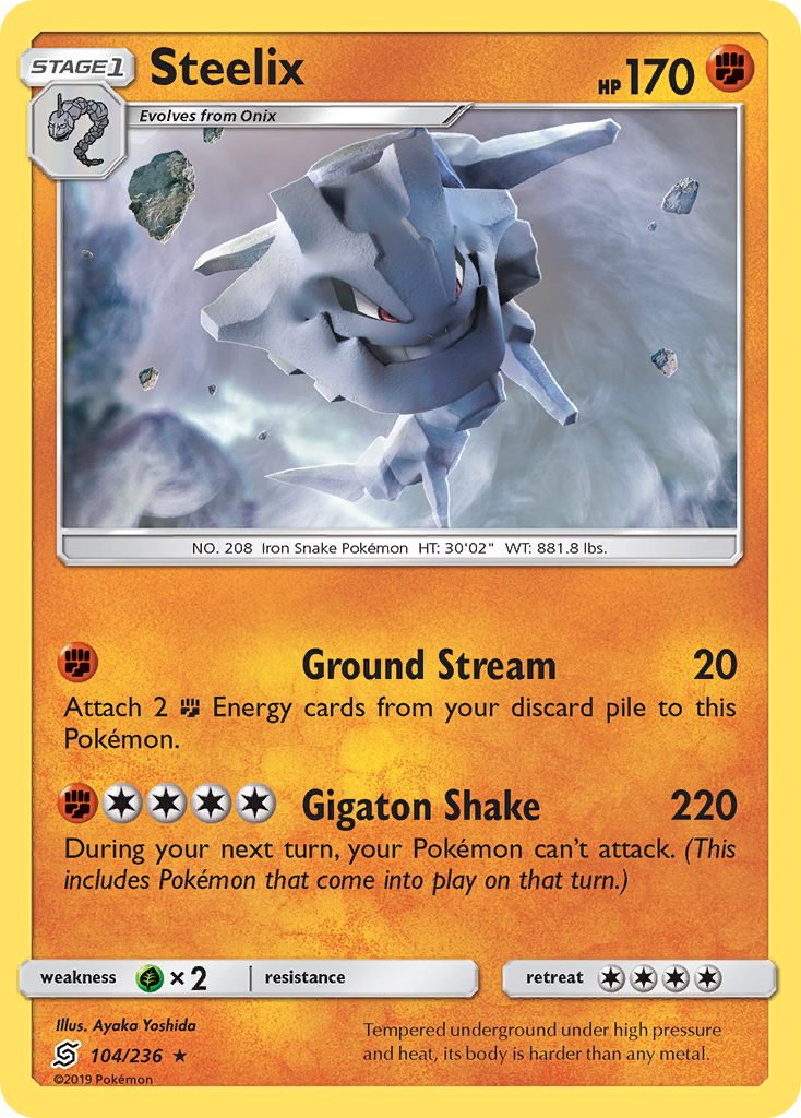 Steelix (104/236) [Sun & Moon: Unified Minds] Reverse Holofoil