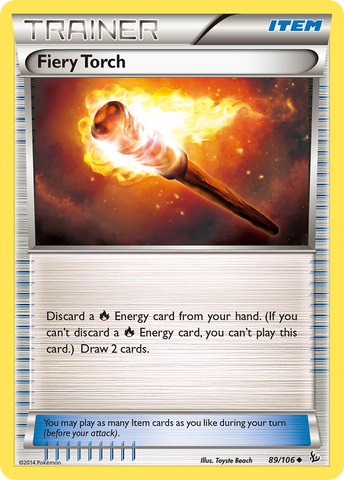 Fiery Torch (89/106) [XY: Flashfire] Reverse Holofoil