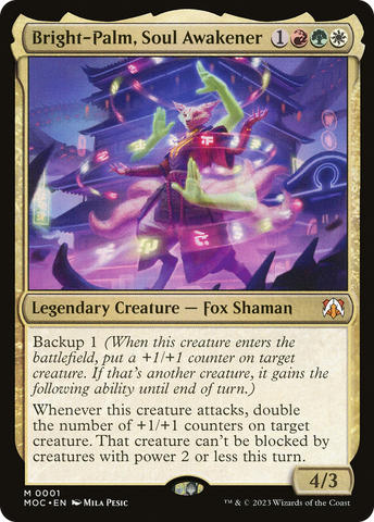 Bright-Palm, Soul Awakener [March of the Machine Commander] Foil