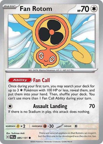 Fan Rotom (085/131) [Scarlet & Violet: Prismatic Evolutions] Reverse Holofoil