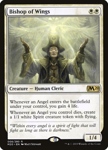 Bishop of Wings (Promo Pack) [Core Set 2020 Promos] Foil