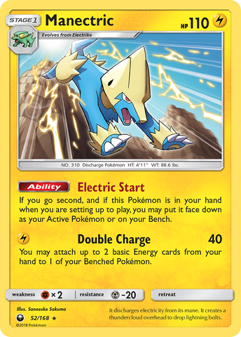 Manectric (52/168) [Sun & Moon: Celestial Storm] Reverse Holofoil