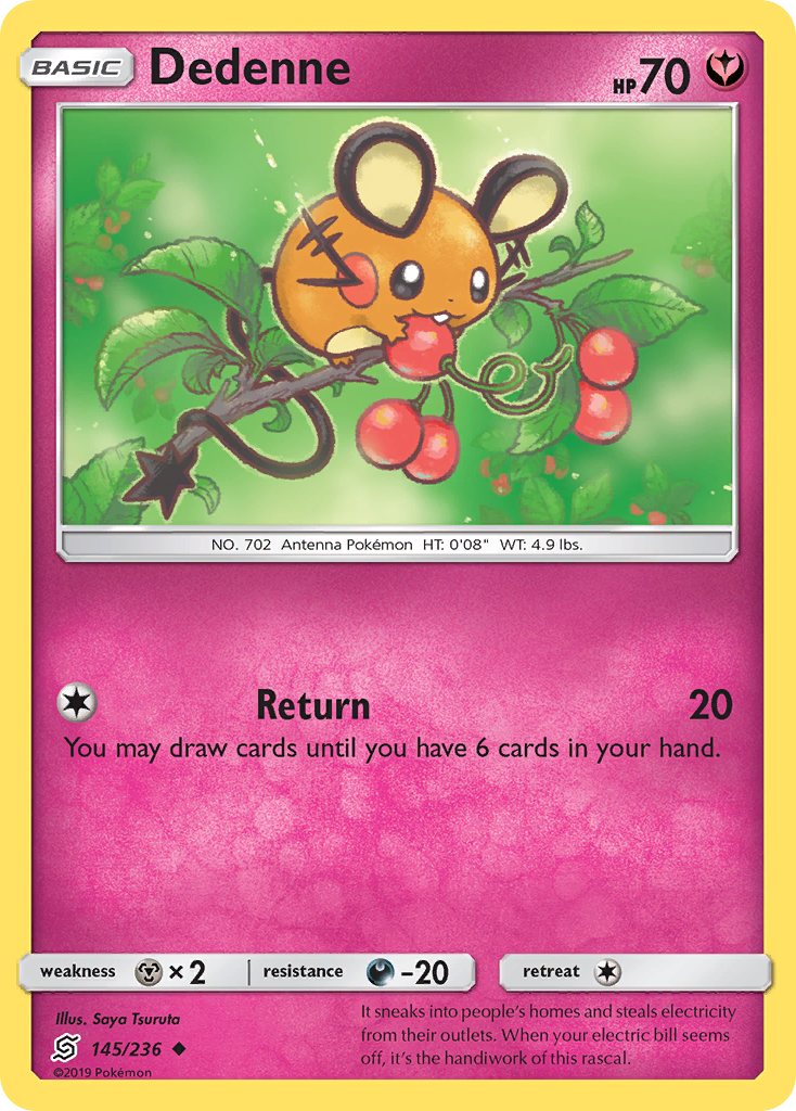 Dedenne (145/236) [Sun & Moon: Unified Minds] Reverse Holofoil