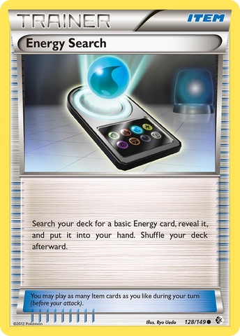 Energy Search (128/149) [Black & White: Boundaries Crossed] Reverse Holofoil