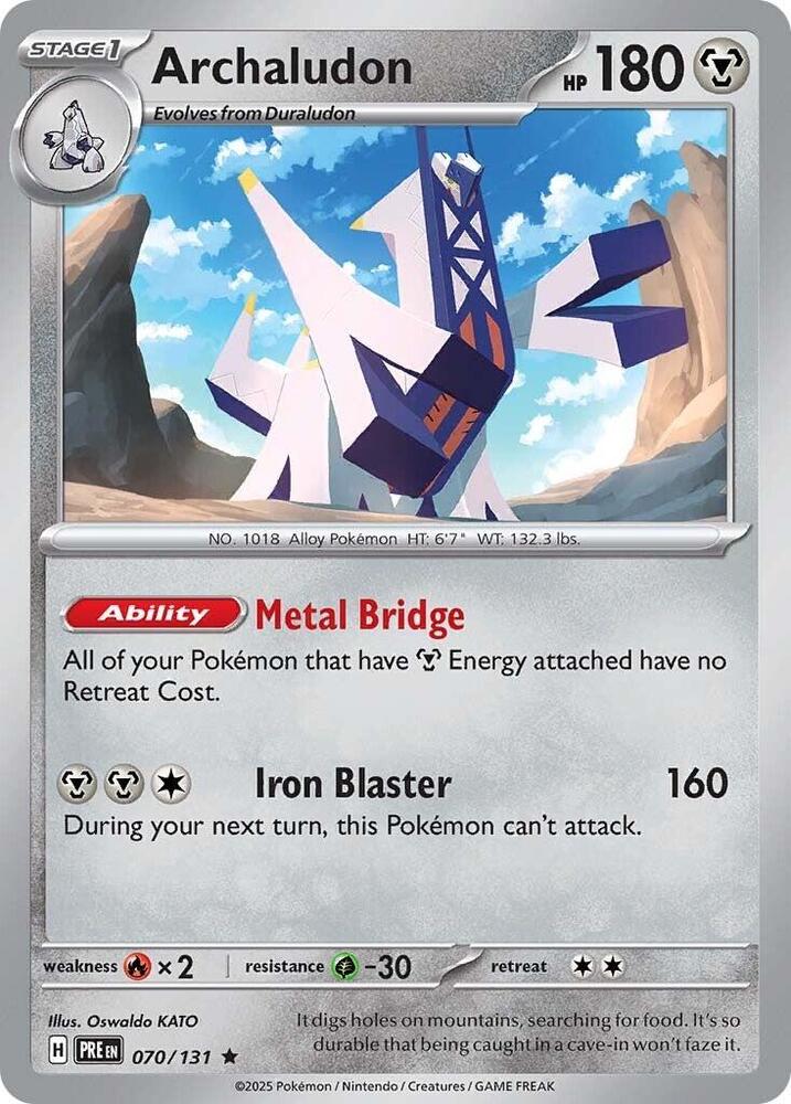 Archaludon (070/131) [Scarlet & Violet: Prismatic Evolutions] Reverse Holofoil