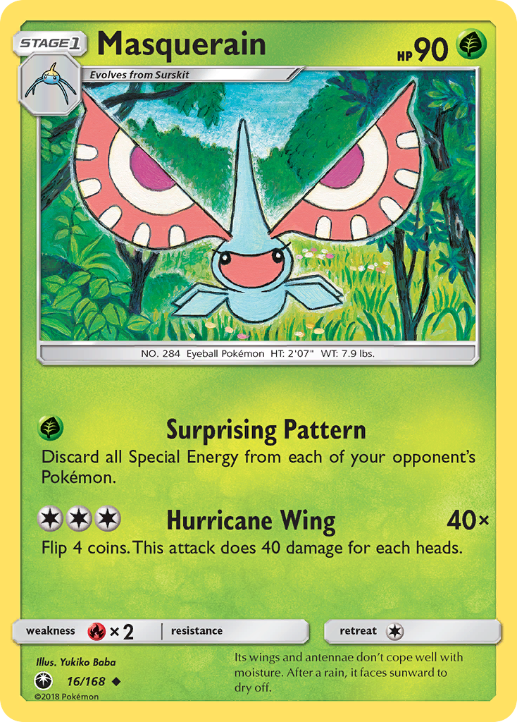 Masquerain (16/168) [Sun & Moon: Celestial Storm] Reverse Holofoil