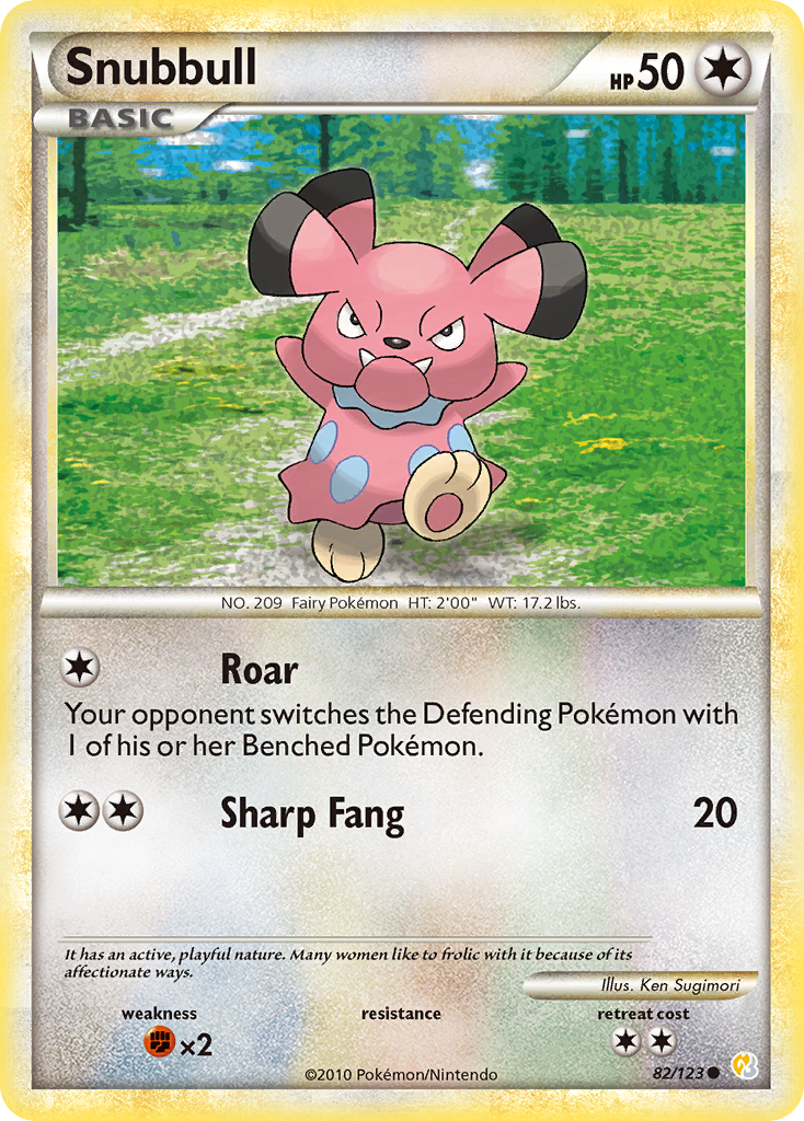 Snubbull (82/123) [HeartGold & SoulSilver: Base Set] Reverse Holofoil