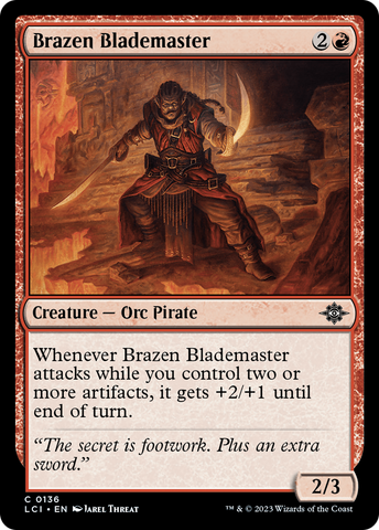 Brazen Blademaster [The Lost Caverns of Ixalan] Foil