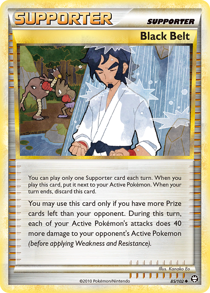 Black Belt (85/102) [HeartGold & SoulSilver: Triumphant] Reverse Holofoil