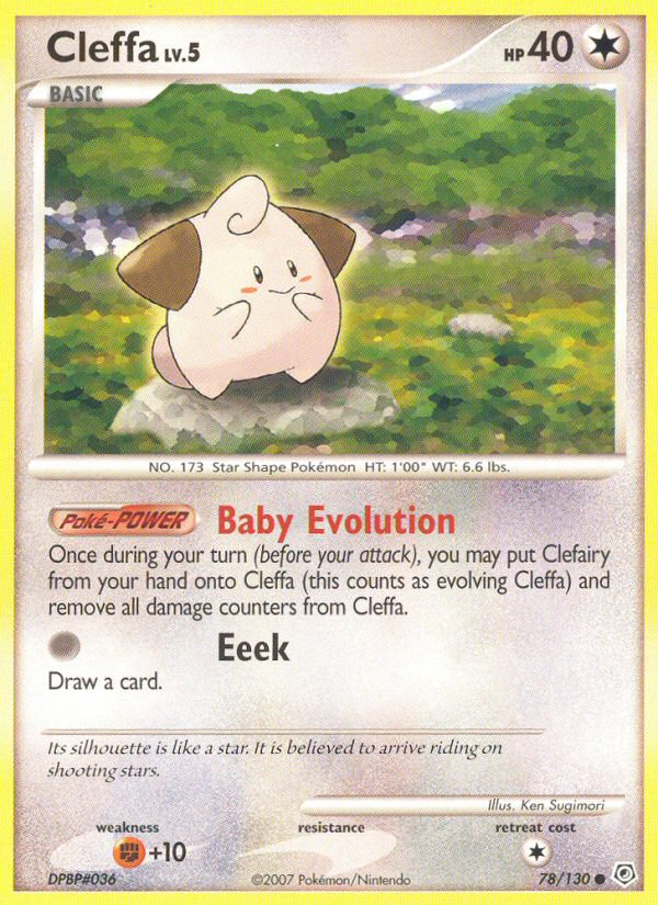 Cleffa (78/130) [Diamond & Pearl: Base Set] Reverse Holofoil