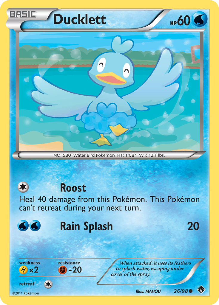 Ducklett (26/98) [Black & White: Emerging Powers] Reverse Holofoil