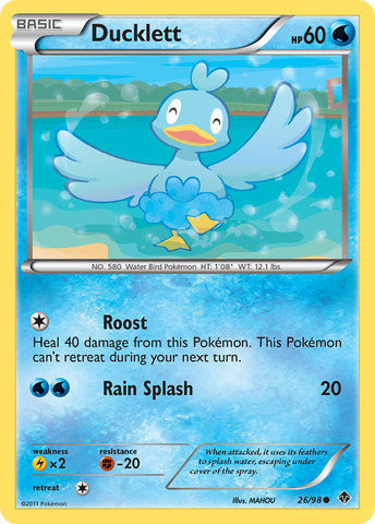 Ducklett (26/98) [Black & White: Emerging Powers] Reverse Holofoil