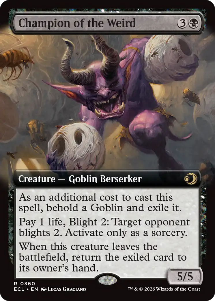 Champion of the Weird (Extended Art) [Lorwyn Eclipsed] Foil