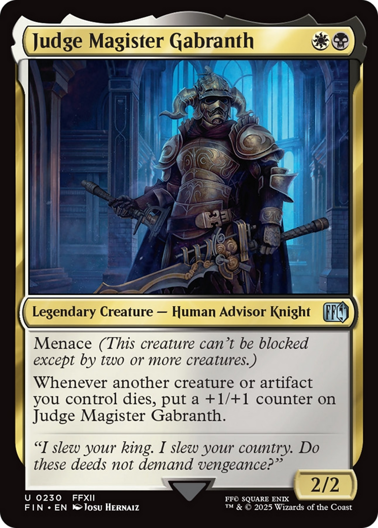 Judge Magister Gabranth [FINAL FANTASY] Foil