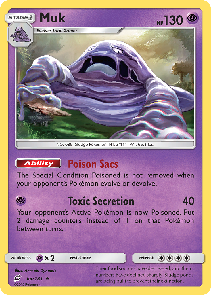 Muk (63/181) [Sun & Moon: Team Up] Reverse Holofoil