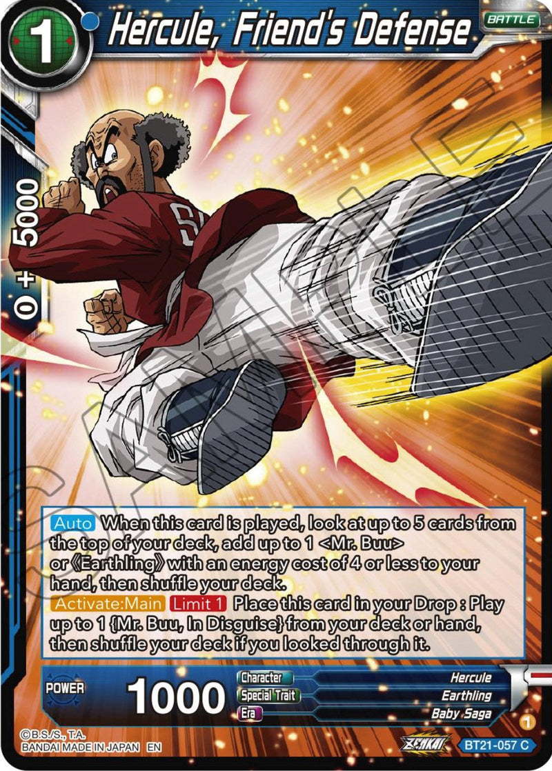Hercule, Friend's Defense (BT21-057) [Wild Resurgence] Parallel Foil