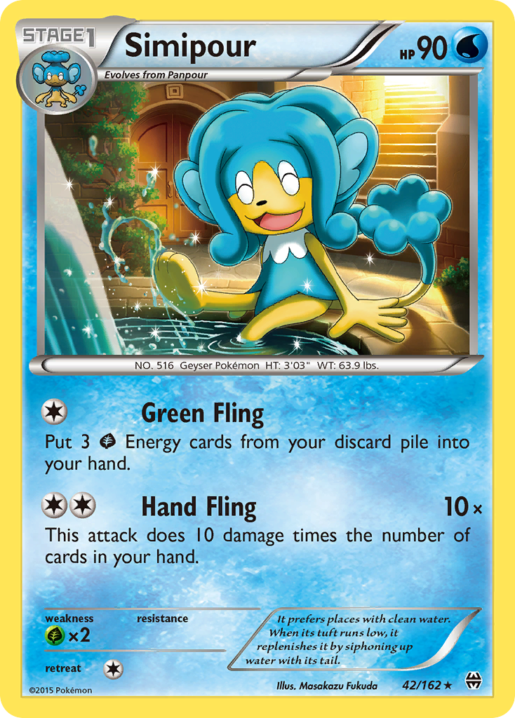 Simipour (42/162) [XY: BREAKthrough] Reverse Holofoil