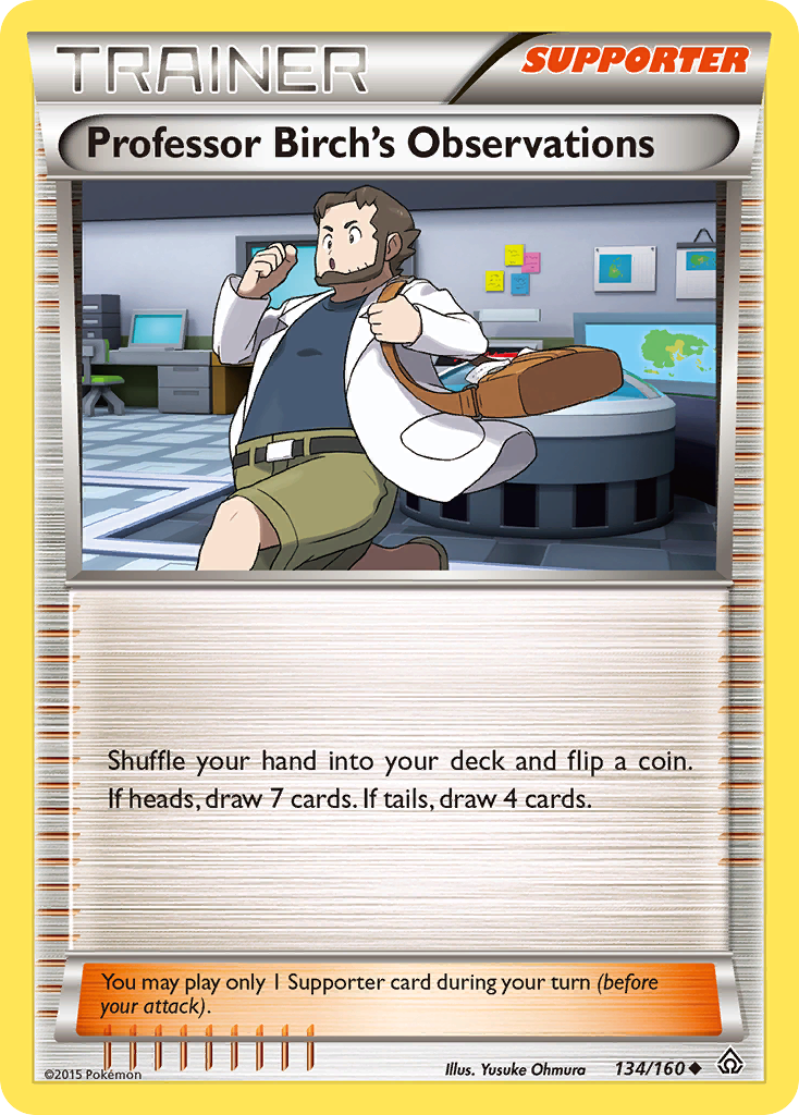 Professor Birch's Observations (134/160) [XY: Primal Clash] Reverse Holofoil