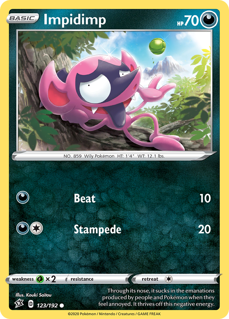 Impidimp (123/192) [Sword & Shield: Rebel Clash] Reverse Holofoil