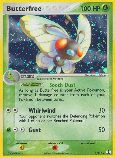 Butterfree (2/112) [EX: FireRed & LeafGreen] Reverse Holofoil