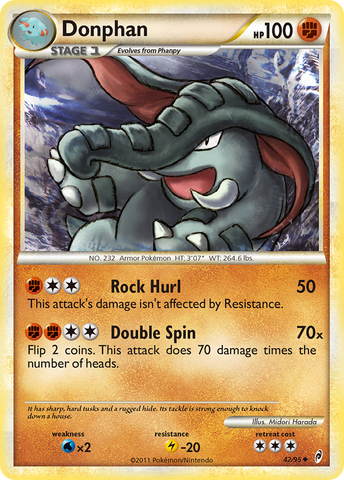 Donphan (42/95) [HeartGold & SoulSilver: Call of Legends] Reverse Holofoil