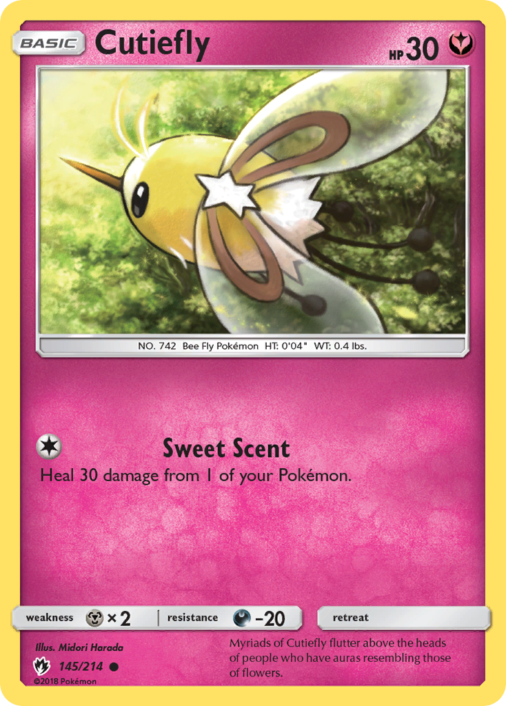 Cutiefly (145/214) [Sun & Moon: Lost Thunder] Reverse Holofoil