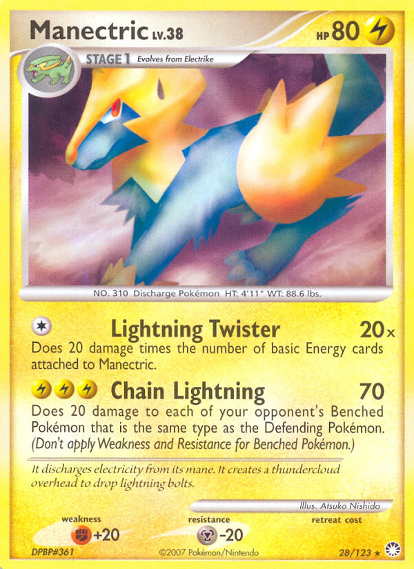 Manectric (28/123) [Diamond & Pearl: Mysterious Treasures] Reverse Holofoil