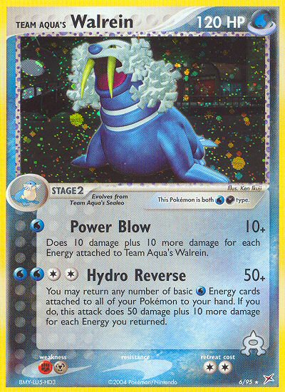 Team Aqua's Walrein (6/95) [EX: Team Magma vs Team Aqua] Reverse Holofoil