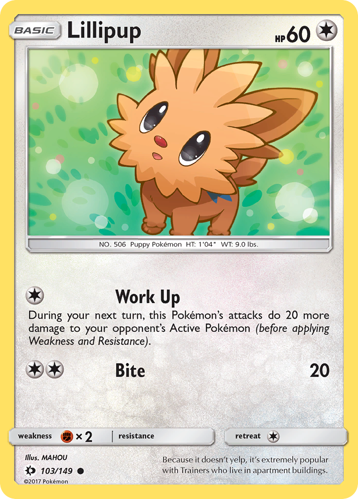 Lillipup (103/149) [Sun & Moon: Base Set] Reverse Holofoil