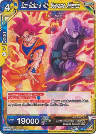 Son Goku & Hit, Supreme Alliance (BT10-145) [Rise of the Unison Warrior 2nd Edition] Parallel Foil