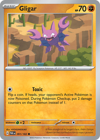 Gligar (091/182) [Scarlet & Violet: Paradox Rift] Reverse Holofoil