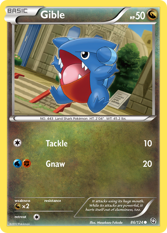 Gible (86/124) [Black & White: Dragons Exalted] Reverse Holofoil