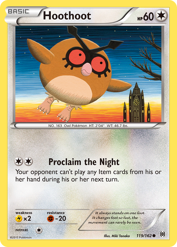 Hoothoot (119/162) [XY: BREAKthrough] Reverse Holofoil