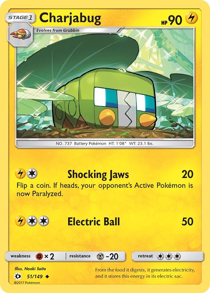Charjabug (51/149) [Sun & Moon: Base Set] Reverse Holofoil