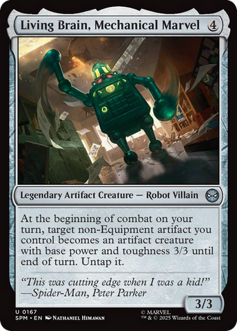 Living Brain, Mechanical Marvel [Marvel's Spider-Man] Foil