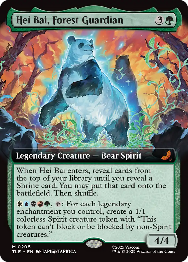 Hei Bai, Forest Guardian (Extended Art) [Avatar: The Last Airbender: Eternal-Legal] Foil