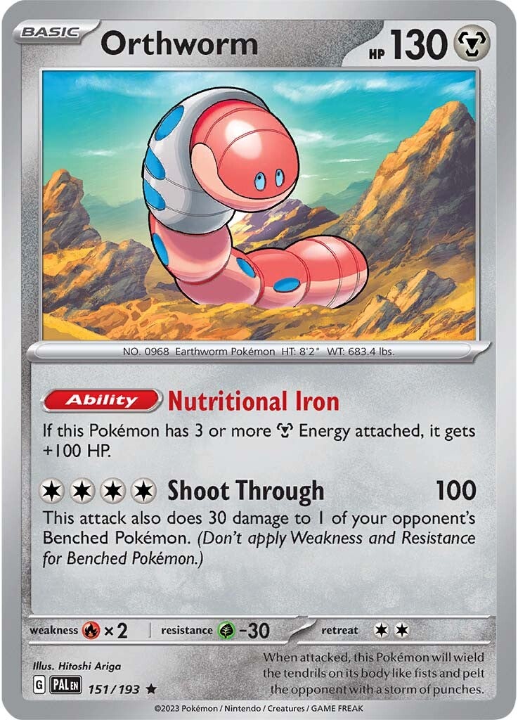 Orthworm (151/193) [Scarlet & Violet: Paldea Evolved] Reverse Holofoil