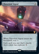 Threefold Signal (Extended Art) [Streets of New Capenna Commander] Foil