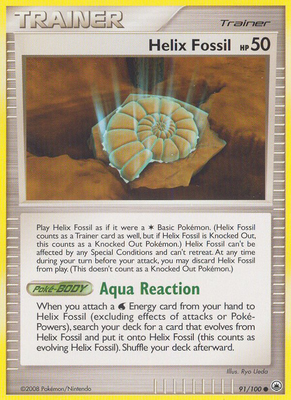 Helix Fossil (91/100) [Diamond & Pearl: Majestic Dawn] Reverse Holofoil